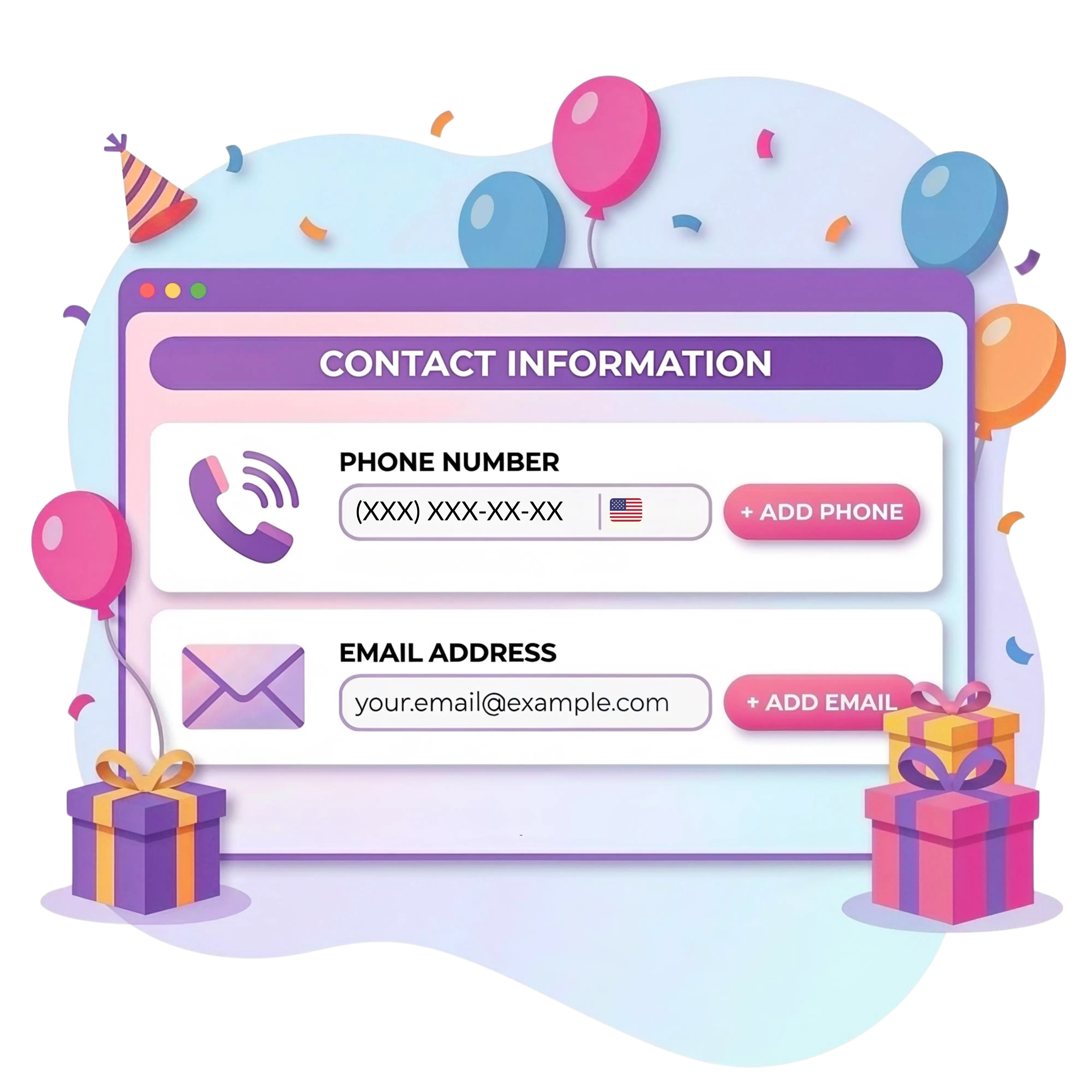 Add and edit contacts