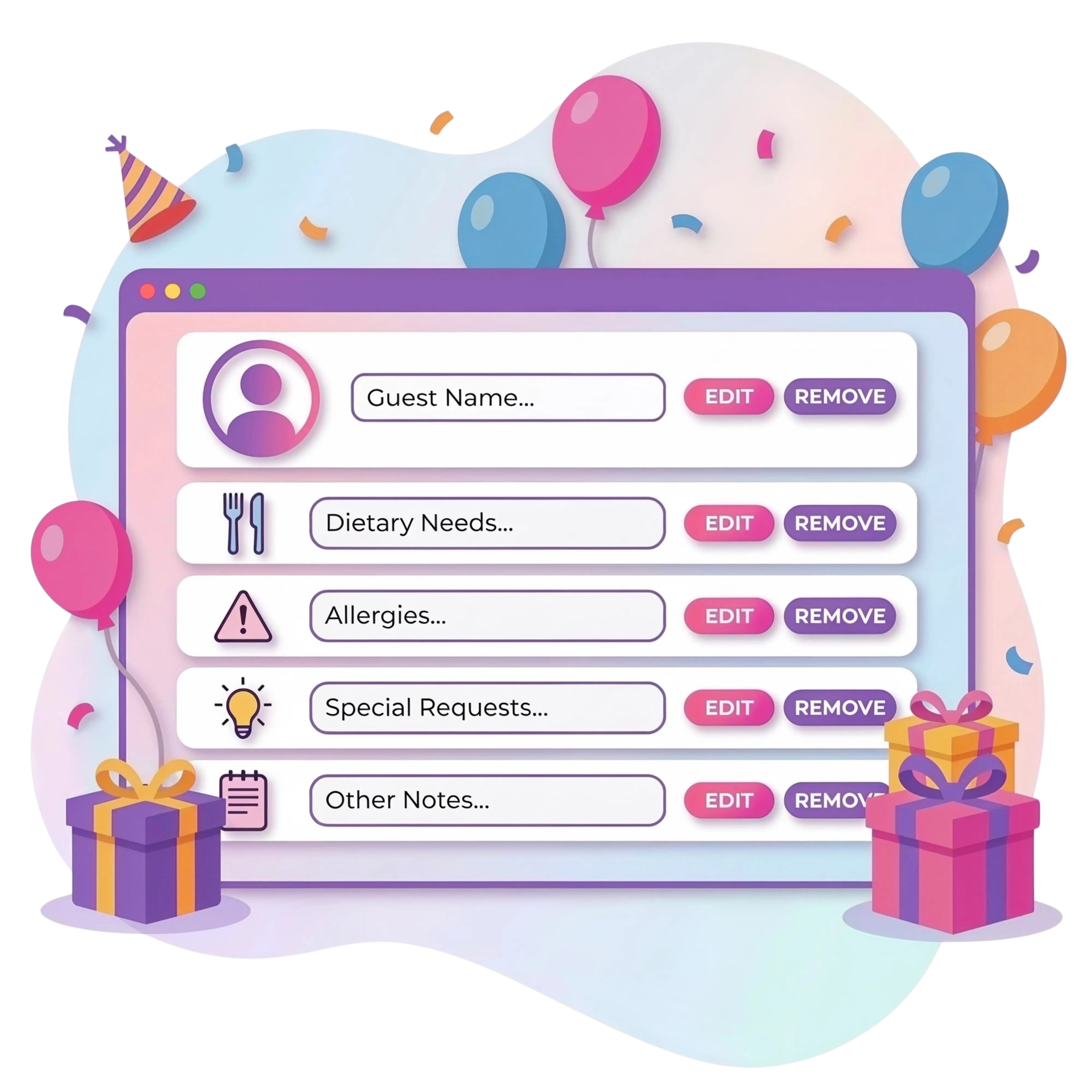 Guest preferences and dietary restrictions