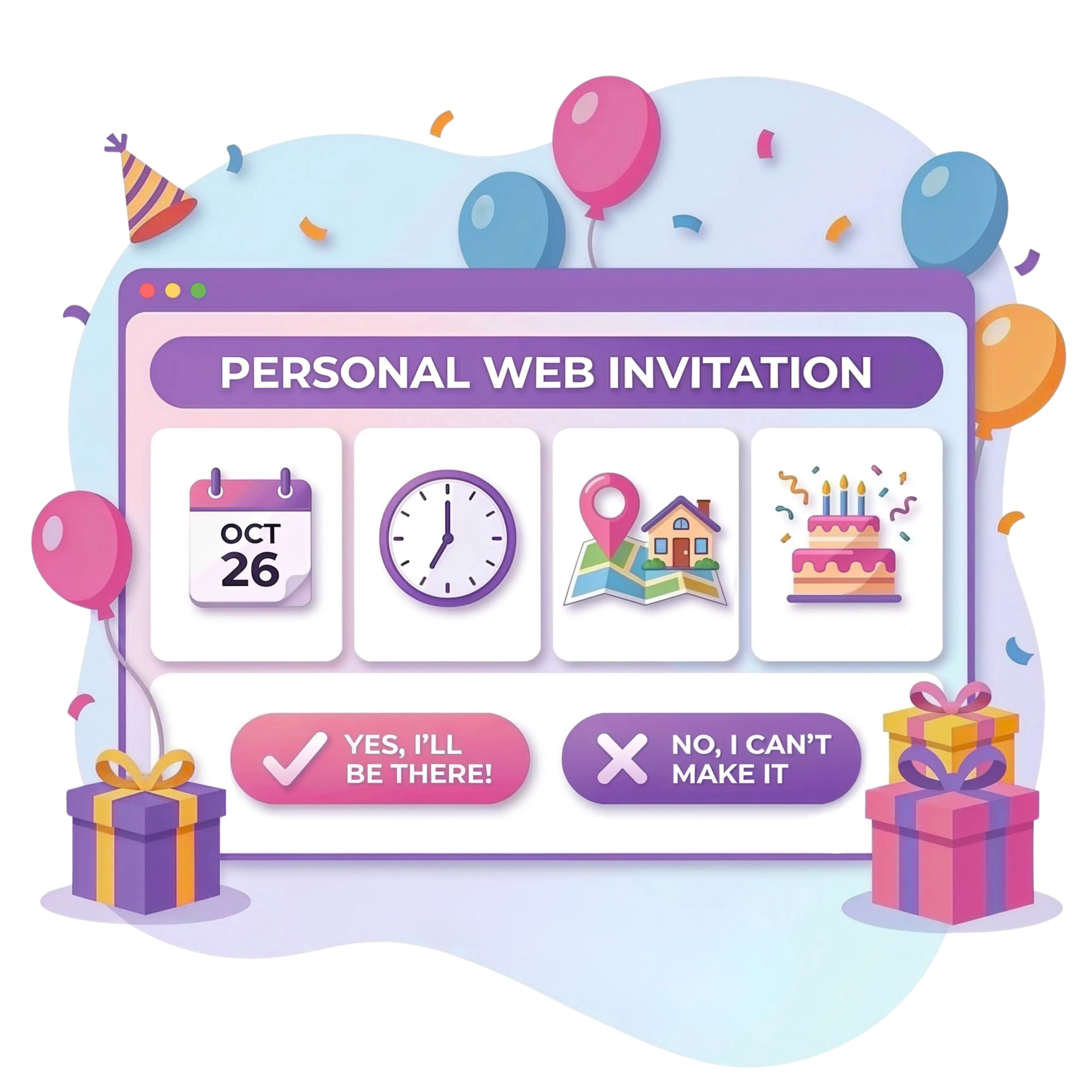 Online RSVP tracker — collect responses in one place