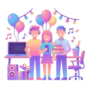 Office event planning solution for team celebrations and lunches