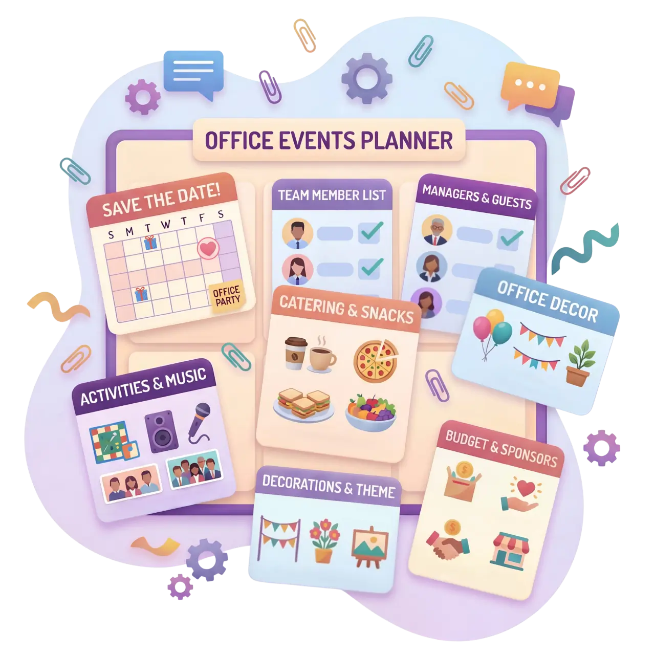 Corporate event planning and internal team gatherings with Partykin